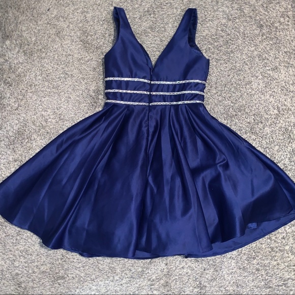 Blondie Nites Royal Blue homecoming style dress. - Picture 4 of 7
